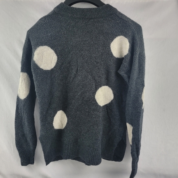 Madewell dotted Bartlett vneck pullover sweater merino wool & alpaca blend XXS - Picture 5 of 7